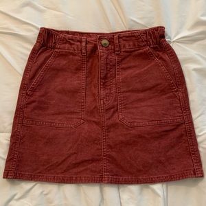 American Eagle mauve corduroy skirt